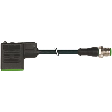 Murrelektronik M8 male 0 Degree / M8 male 0 Degree, shielded, EC, PUR 1x4xAWG26 shielded gn UL/CS 7000-40961-6360150
